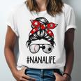 Classy Nana Life Soccer Messy Bun Baseball Mother's Day Unisex Jersey T-Shirt Classy Nana Life Soccer Messy Bun Baseball Mother's Day Unisex Jersey T-Shirt