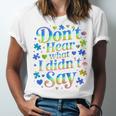 Don’t Hear What I Didn’t Say Autism Awareness Valentine Raglan Baseball Tee Unisex Jersey T-Shirt