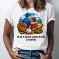 Father Son Baseball Father's Day Unisex Jersey T-Shirt Father Son Baseball Father's Day Unisex Jersey T-Shirt