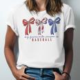 My Favorite Season Is Baseball Coquette Bow Game Day Mom Sis Unisex Jersey T-Shirt My Favorite Season Is Baseball Coquette Bow Game Day Mom Sis Unisex Jersey T-Shirt