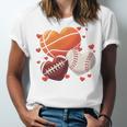 Football Basketball Baseball Heart Valentine Boys Men Kid Unisex Jersey T-Shirt