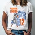 Francisco Lindor New York M Baseball Players MLBFLI304N Unisex Jersey T-Shirt Francisco Lindor New York M Baseball Players MLBFLI304N Unisex Jersey T-Shirt