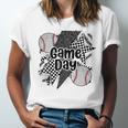 Game Day Baseball Retro Checkered Baseball Unisex Jersey T-Shirt Game Day Baseball Retro Checkered Baseball Unisex Jersey T-Shirt
