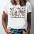 Game Day Just A Baseball Goose Cute Duck Team Sports Unisex Jersey T-Shirt Game Day Just A Baseball Goose Cute Duck Team Sports Unisex Jersey T-Shirt
