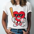 Heart Playing Baseball Valentines Day Unisex Jersey T-Shirt Heart Playing Baseball Valentines Day Unisex Jersey T-Shirt