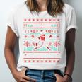 Ho Ho Homerun Baseball Ugly Christmas Sweater Party Hitter Unisex Jersey T-Shirt Ho Ho Homerun Baseball Ugly Christmas Sweater Party Hitter Unisex Jersey T-Shirt