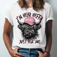 I'm Head Heffa Just Ask Me Bossy Highland Cow Baseball Cap Unisex Jersey T-Shirt I'm Head Heffa Just Ask Me Bossy Highland Cow Baseball Cap Unisex Jersey T-Shirt