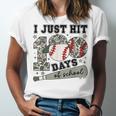 I Just Hit 100 Days Of School Camo Baseball 100 Days Smarter Unisex Jersey T-Shirt
