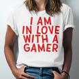 I Am In Love With A Gamer Cute Valentines Day Gamer Couple Raglan Baseball Tee Unisex Jersey T-Shirt I Am In Love With A Gamer Cute Valentines Day Gamer Couple Raglan Baseball Tee Unisex Jersey T-Shirt