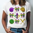 Mardi Gras Baseball Coquette Bow Fat Tuesday Parade Girls Unisex Jersey T-Shirt Mardi Gras Baseball Coquette Bow Fat Tuesday Parade Girls Unisex Jersey T-Shirt