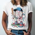 Melting Slime Sprinkle Baseball Mascot With Bat Unisex Jersey T-Shirt Melting Slime Sprinkle Baseball Mascot With Bat Unisex Jersey T-Shirt