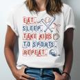 Retro Eat Sleep Take Kids To Sports Repeat Game Day Baseball Unisex Jersey T-Shirt Retro Eat Sleep Take Kids To Sports Repeat Game Day Baseball Unisex Jersey T-Shirt
