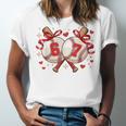 Six Seven 67 Meme Baseball Coquette Bow Valentine Unisex Jersey T-Shirt