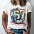 Six Seven Baseball Lifestyle 67 Meme Gen Alpha Slang Premium Tri-Blend Unisex Jersey T-Shirt