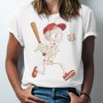 Skeleton Batting Baseball Halloween Boys Men Kids Unisex Jersey T-Shirt Skeleton Batting Baseball Halloween Boys Men Kids Unisex Jersey T-Shirt