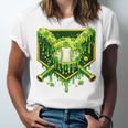 St Patrick's Day Baseball Boys Ice Cream Drip Youth Kids Premium Tri-Blend Unisex Jersey T-Shirt