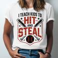 I Teach Kids To Hit And Steal Baseball Softball Coach Premium Tri-Blend Unisex Jersey T-Shirt I Teach Kids To Hit And Steal Baseball Softball Coach Premium Tri-Blend Unisex Jersey T-Shirt