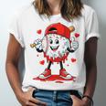 Valentine Baseball Heart Sports Men Boys Kid Unisex Jersey T-Shirt