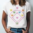 Valentine Heart Love Cute Baseball Softball Lover Sayings Unisex Jersey T-Shirt Valentine Heart Love Cute Baseball Softball Lover Sayings Unisex Jersey T-Shirt