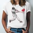 Valentines Baseball Batter Heart Player Silhouette Premium Tri-Blend Unisex Jersey T-Shirt Valentines Baseball Batter Heart Player Silhouette Premium Tri-Blend Unisex Jersey T-Shirt