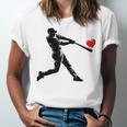 Valentines Day Baseball Batter Silhouette Heart Men Boys Kid Unisex Jersey T-Shirt Valentines Day Baseball Batter Silhouette Heart Men Boys Kid Unisex Jersey T-Shirt