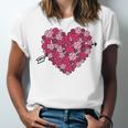 Valentine's Day Baseball Heart Softball Player Sports Lover Unisex Jersey T-Shirt
