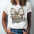Wildcats Baseball Leopard Print Coquette Bow Mascot Game Day Unisex Jersey T-Shirt Wildcats Baseball Leopard Print Coquette Bow Mascot Game Day Unisex Jersey T-Shirt