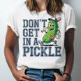 Youth Baseball Catcher Humor Don’t Get In A Pickle Unisex Jersey T-Shirt Youth Baseball Catcher Humor Don’t Get In A Pickle Unisex Jersey T-Shirt