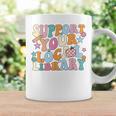Cool Support Your Local Library Librarian Reading Book Lover Coffee Mug White