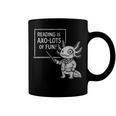 Axolotl Reading Is AXO-Lots Of Fun Book Lover Coffee Mug Black