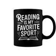 Reading Is My Favorite Sport Book Lover Coffee Mug Black