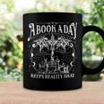 A Book A Day Dragon Bookish Book Club Fantasy Book Lover Coffee Mug Black