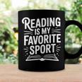 Reading Is My Favorite Sport Book Lover Coffee Mug Black