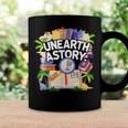 Unearth A Story Reading Book Summer Book Lover Coffee Mug Black