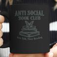 Antisocial Book Club Less Talk More Reading Coffee Mug Antisocial Book Club Less Talk More Reading Coffee Mug