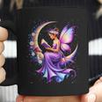Beautiful Book Fairy Reading Crescent Moon Gothic Bookish Coffee Mug Beautiful Book Fairy Reading Crescent Moon Gothic Bookish Coffee Mug