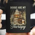 Books Are My Therapy Coffee Bookworm Retro Reading Coffee Mug