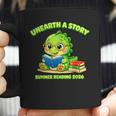 Cute Dino Book Lover Unearth A Story Summer Reading Coffee Mug Cute Dino Book Lover Unearth A Story Summer Reading Coffee Mug