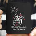 Dark Romance Skeleton Costume Woman Pajama Book Reading Coffee Mug