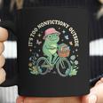 It's Too Nonfiction Outside Frog Reading Book Lover Coffee Mug