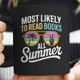 Most Likely To Read Books All Summer Reading Coffee Mug Most Likely To Read Books All Summer Reading Coffee Mug