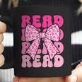 Pink Leopard Read Coquette Bow Girls Retro Groovy Reading Coffee Mug Pink Leopard Read Coquette Bow Girls Retro Groovy Reading Coffee Mug