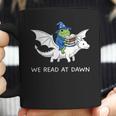 We Read At Dawn Bookish Frog Wizard Reading Coffee Mug We Read At Dawn Bookish Frog Wizard Reading Coffee Mug