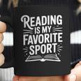 Reading Is My Favorite Sport Book Lover Coffee Mug