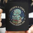 Unearth A Story Summer Reading 2026 Cute Dinosaur Reading Coffee Mug