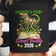 Unearth A StoryRex Reading Book Floral Summer Reading Coffee Mug Unearth A StoryRex Reading Book Floral Summer Reading Coffee Mug