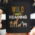 Wild About Reading Books Zoo Animals Love Book Reading Coffee Mug Wild About Reading Books Zoo Animals Love Book Reading Coffee Mug