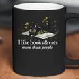 I Like Books & Cats More Than People Cat Book Lover Reading Coffee Mug
