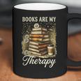 Books Are My Therapy Coffee Bookworm Retro Reading Coffee Mug
