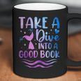 Cute Mermaid Librarian Teacher Dive Into A Good Book Reading Coffee Mug Cute Mermaid Librarian Teacher Dive Into A Good Book Reading Coffee Mug